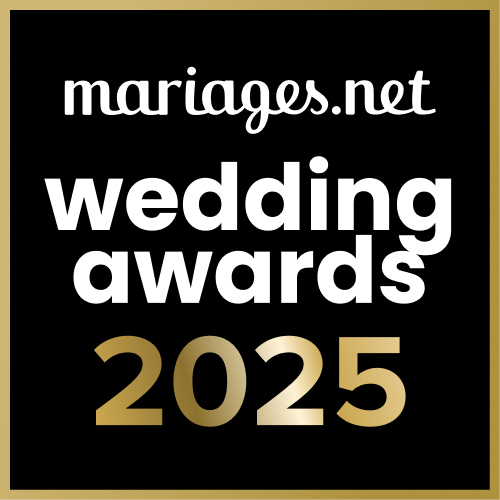 Badge Mariages.net Wedding Awards 2025 pour illumin-event, organisateur de mariages haut de gamme en Occitanie