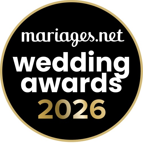Badge Mariages.net Wedding Awards 2026 remporté par illumin-event, organisateur de mariages en Occitanie